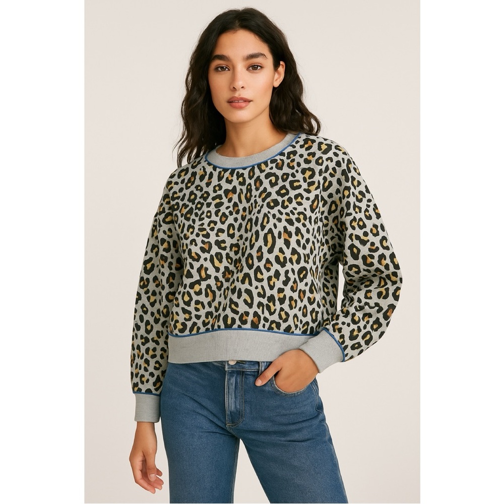 Madeleine Thompson Justin Animal Print Sweatshirt